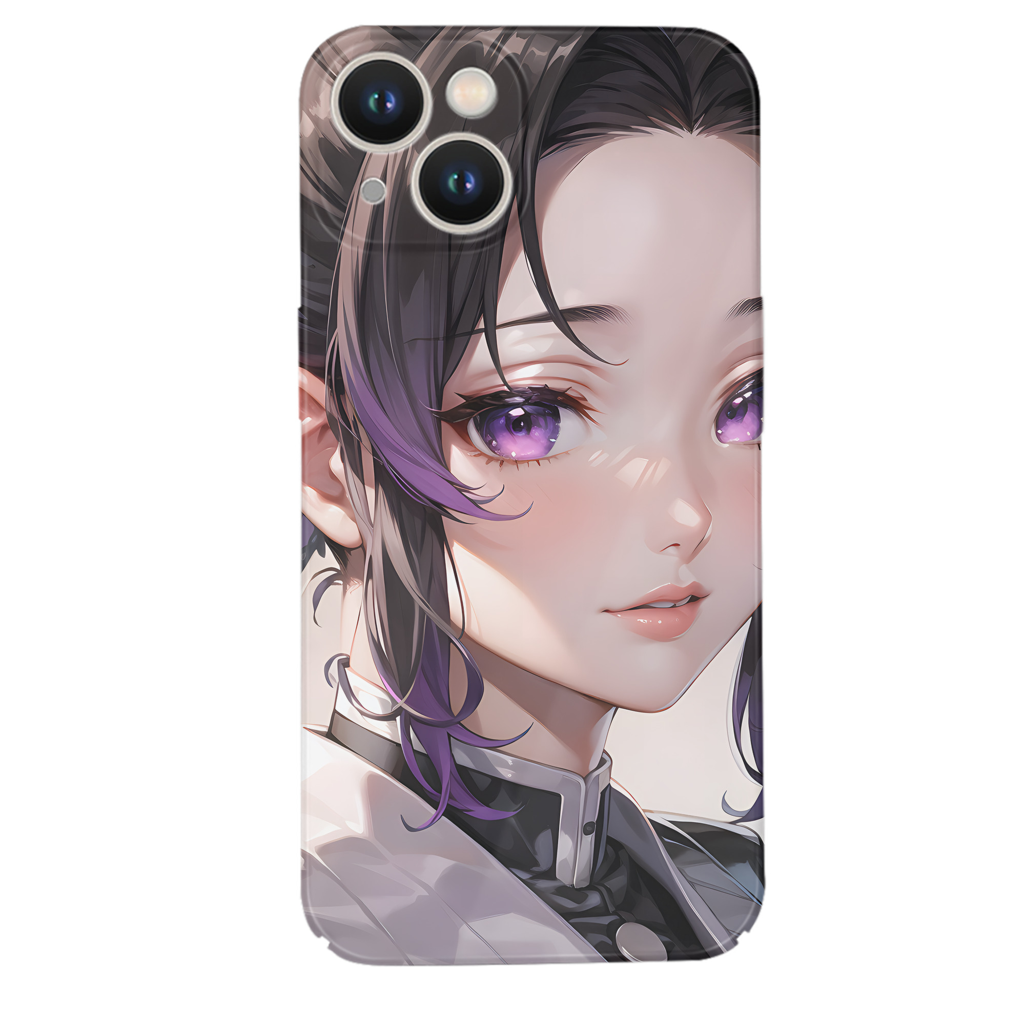 （画像用） 鬼滅の刃（きめつのやいば）蟲柱-胡蝶 しのぶ／こちょう しのぶ Kochou Shinobu 【iPhone 14シリーズ対応】ハードケース